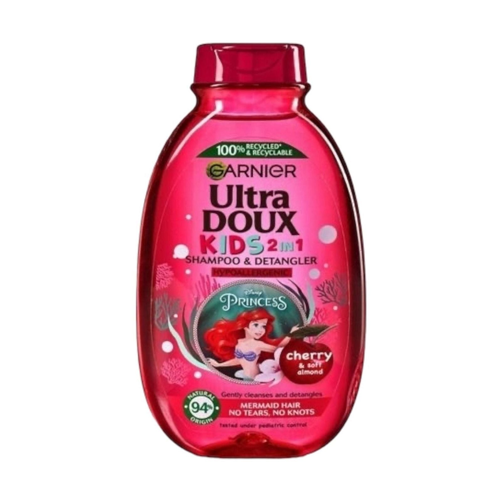 Garnier Ultra Doux Kids 2in1 Shampoo & Detangler Cherry & Soft Almond 400ml - MELIA PHARMACY - MELIA PHARMACY