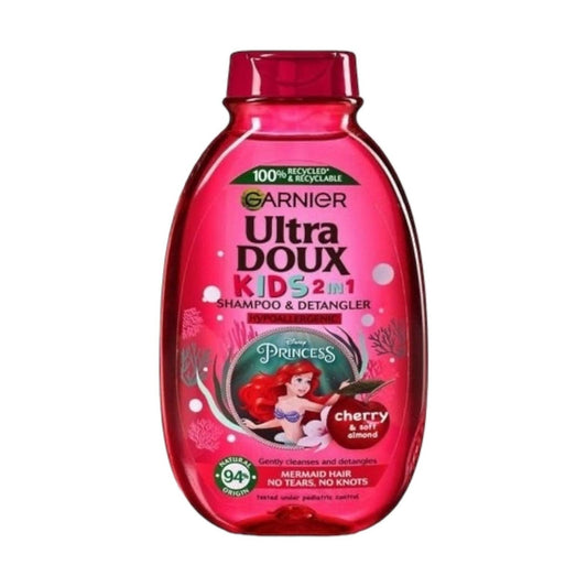 Garnier Ultra Doux Kids 2in1 Shampoo & Detangler Cherry & Soft Almond 400ml - MELIA PHARMACY - MELIA PHARMACY