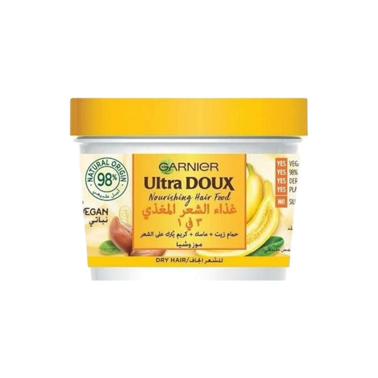Garnier Ultra Doux Nourishing Hair Food 3 In 1 With Banana & Shea 390ml - MELIA PHARMACY - MELIA PHARMACY