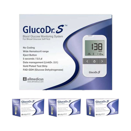 Gluco Dr.S Blood Glucose Monitor With 150 Strip - MELIA PHARMACY - MELIA PHARMACY