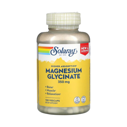 Solaray, High Absorption Magnesium Glycinate, 350 mg, 120 VegCaps