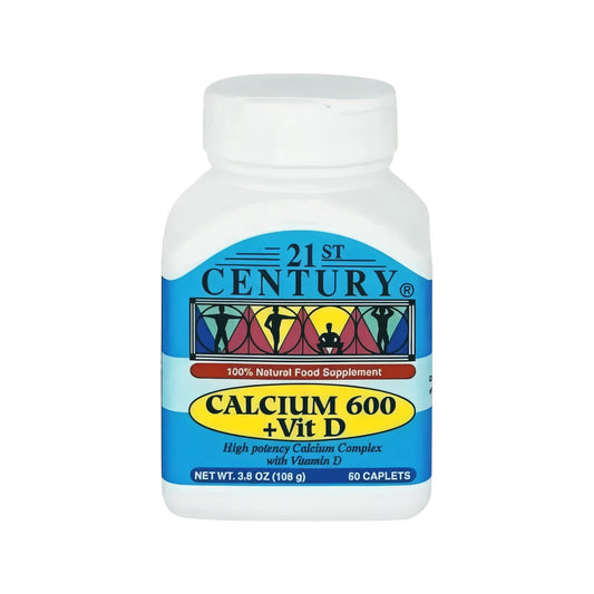 21st Century Calcium 600 + D 60 Tablets