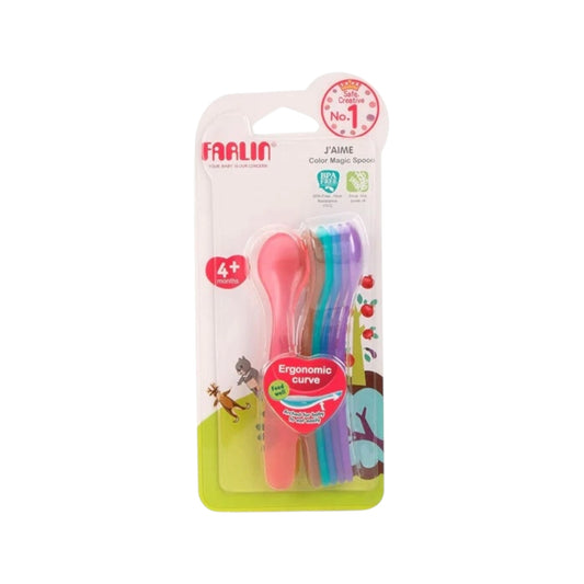 Farlin Rainbow Spoon Set 4m+