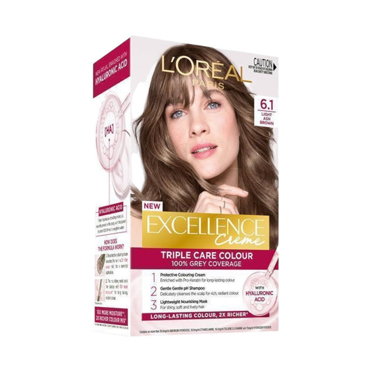 L'Oreal Excellence Crème Hair Color Light Ash Brown No. 6.1