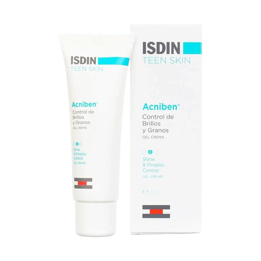 Isdin Acniben Shine And Spot Control Gel Cream 40ml - MELIA PHARMACY - MELIA PHARMACY