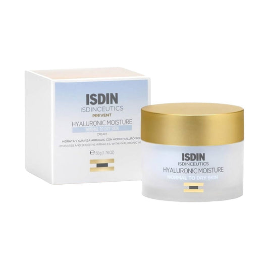 Isdin Hyaluronic Moisture Normal To Dry Skin Cream 50g - MELIA PHARMACY - MELIA PHARMACY