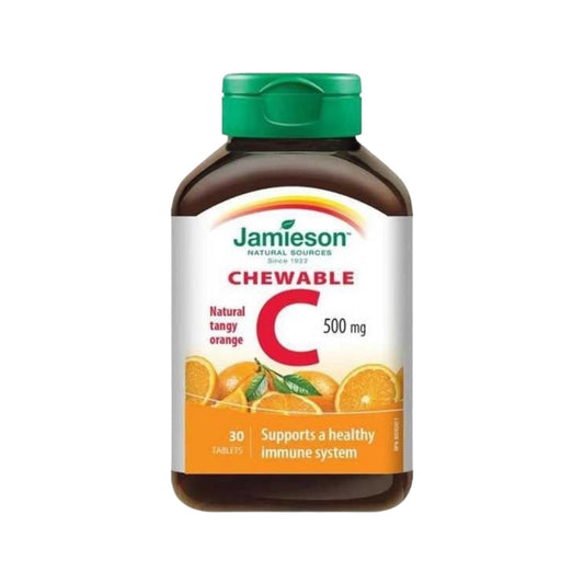 Jamieson Vitamin C 500 Chewable 30Tab - MELIA PHARMACY - MELIA PHARMACY