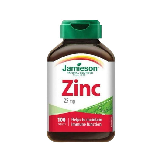 Jamieson Zinc 25 Mg, 100 Tablet - MELIA PHARMACY - MELIA PHARMACY