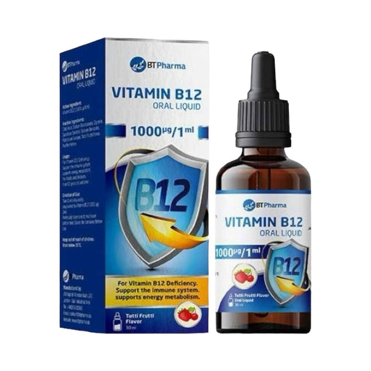 Bt Pharma B12 Liquid 1000Mcg/Ml 30Ml - MELIA PHARMACY - MELIA PHARMACY