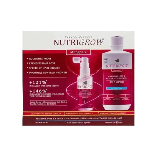 Nutrigrow Hair Serum With Shampoo For Grasy Hair - MELIA PHARMACY - MELIA PHARMACY