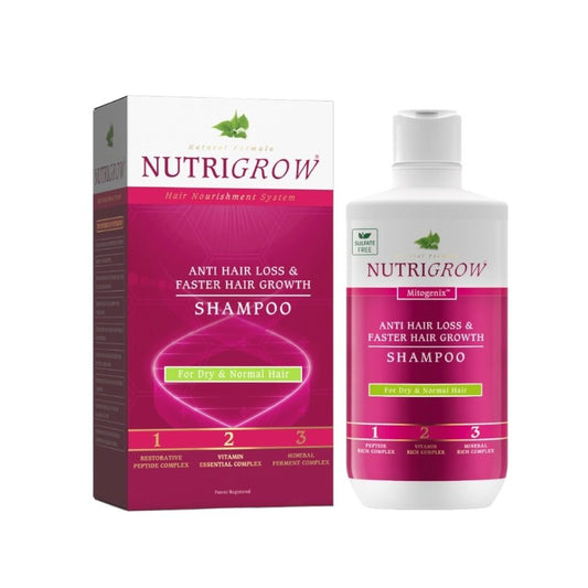 Nutrigrow Shampoo For Dry And Normal Hair 300Ml - MELIA PHARMACY - MELIA PHARMACY