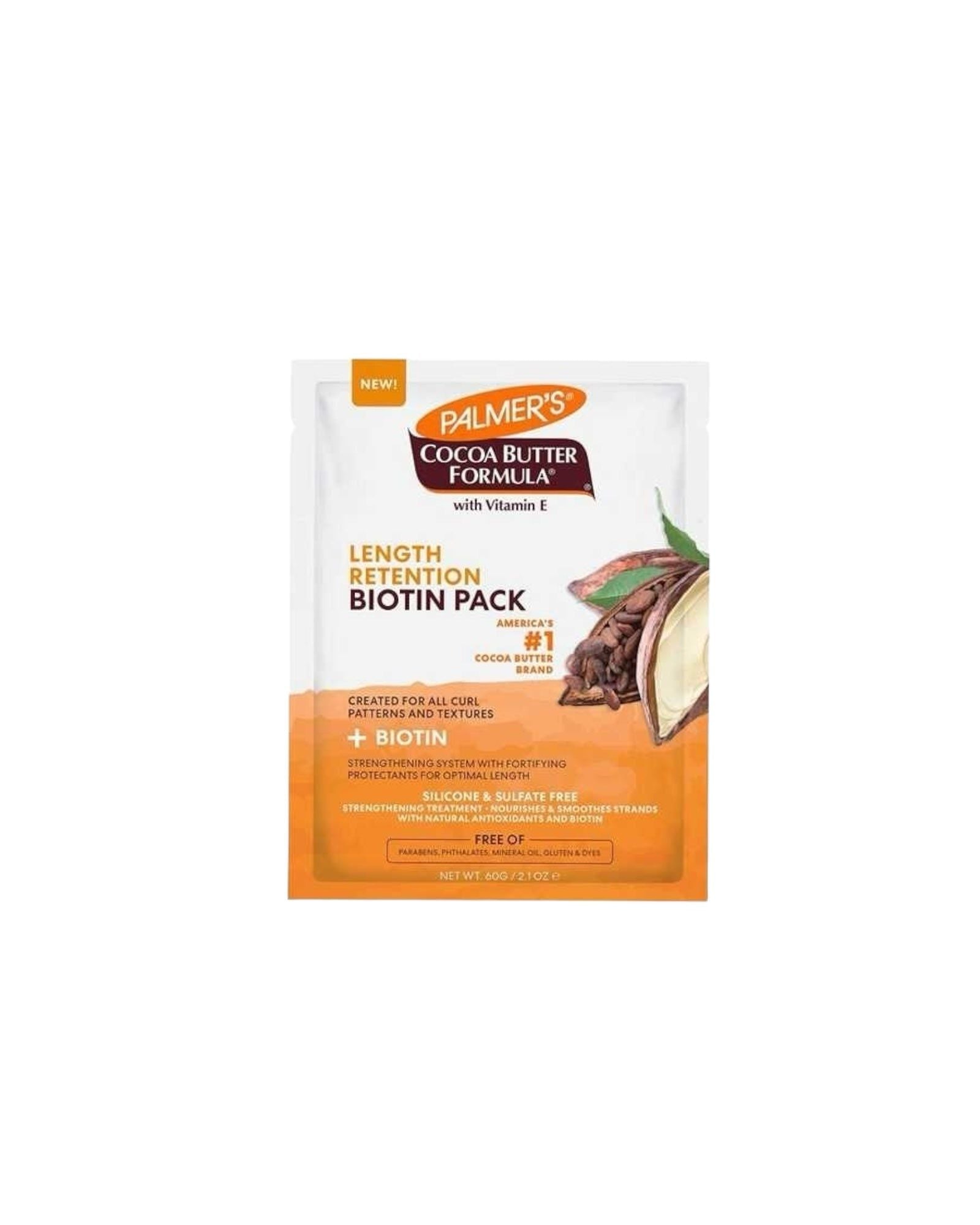 Palmers Cocoa Butter Length Retention Biotin Pack Sachet 60Gm - MELIA PHARMACY - MELIA PHARMACY