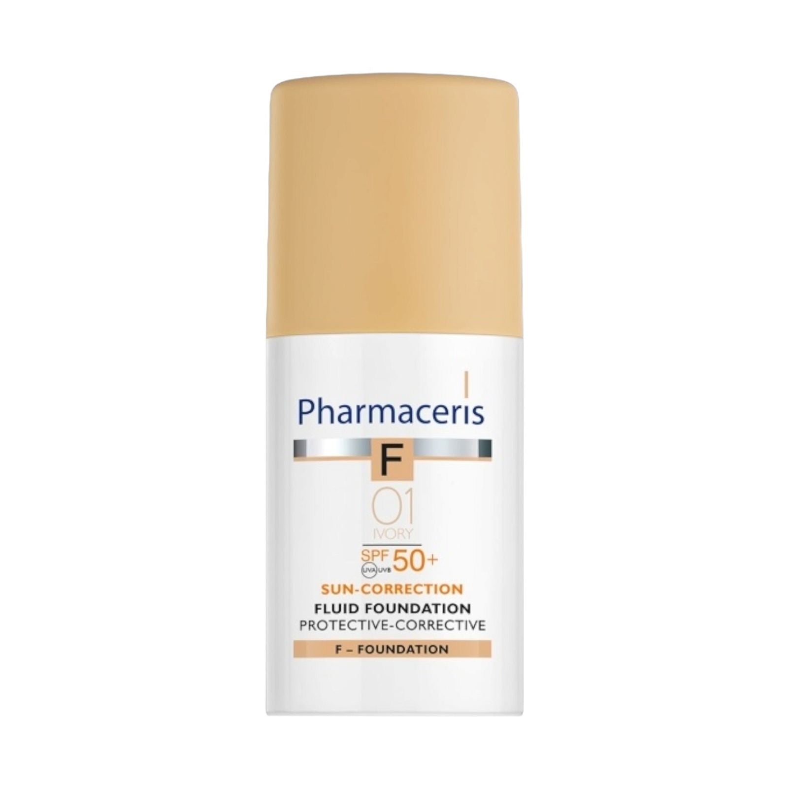 Pharmaceris F Mild Fluid Foundation 01 Ivory Spf50+ (30ML) - MELIA PHARMACY - MELIA PHARMACY