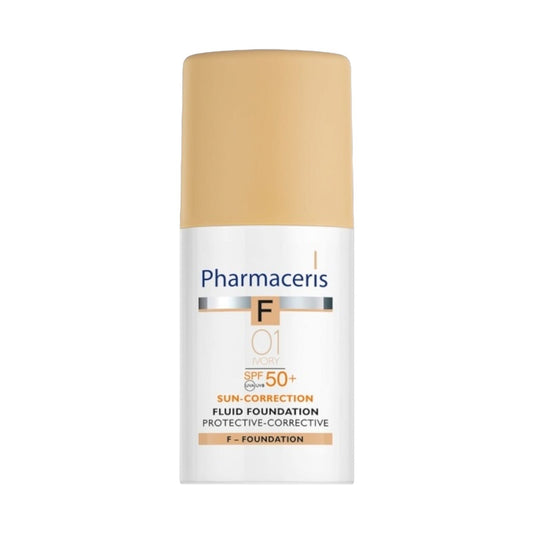 Pharmaceris F Mild Fluid Foundation 01 Ivory Spf50+ (30ML) - MELIA PHARMACY - MELIA PHARMACY