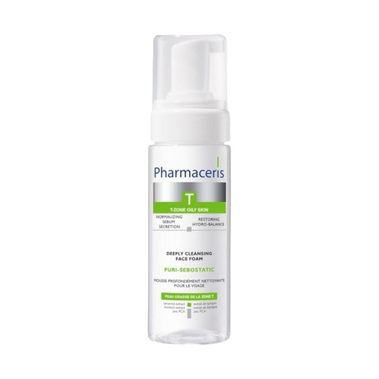 Pharmaceris T Puri-Sebostatic Deeply Cleansing Foam Restores Hydro-Balance Of The Skin 150Ml - MELIA PHARMACY - MELIA PHARMACY