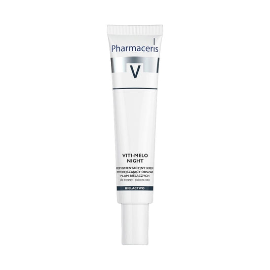 Pharmaceris V Viti-Melo Repigmentation Night Cream Minimising Vitiligo Lesions For Face And Body 40Ml - MELIA PHARMACY - MELIA PHARMACY