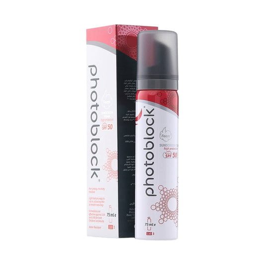 Photoblock Foam Sunblock SPF50, 75Ml - MELIA PHARMACY - MELIA PHARMACY