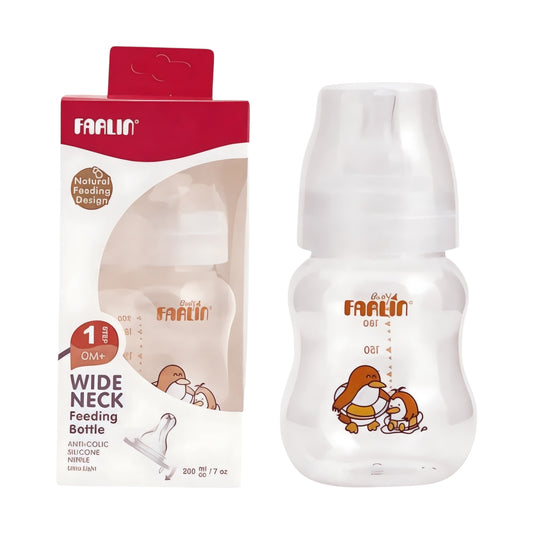 رضاعة الأطفال Farlin Feeding Bottle Wide Neck 1 Step 200MI