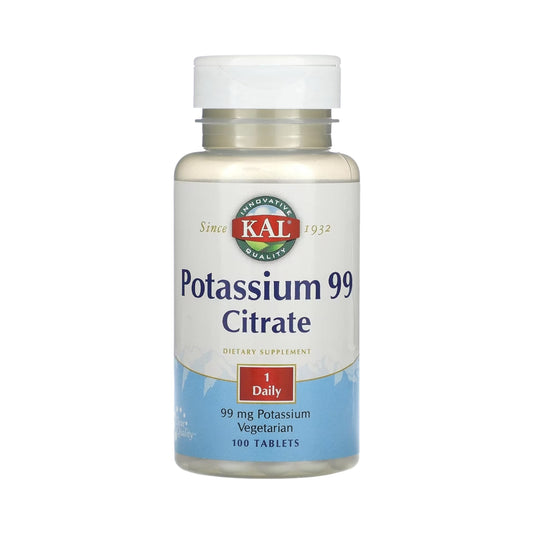 KAL, Potassium Citrate, 99 mg, 100 Tablets