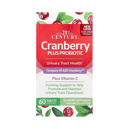 21st Century Cranberry Plus Probiotic, 60 Tablets