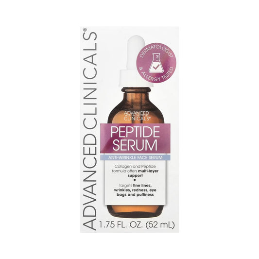 Advanced Clinicals, Peptide Serum, Anti-Wrinkle Face Serum 52 ml