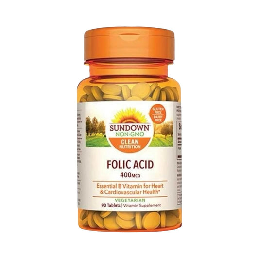 Sundown Folic Acid 400Mcg 90 Tablet - MELIA PHARMACY - MELIA PHARMACY