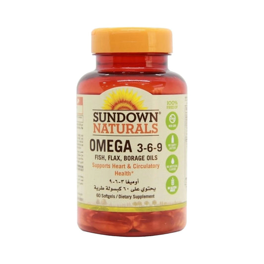 Sundown Omega 3-6-9, 60 Capsule - MELIA PHARMACY - MELIA PHARMACY