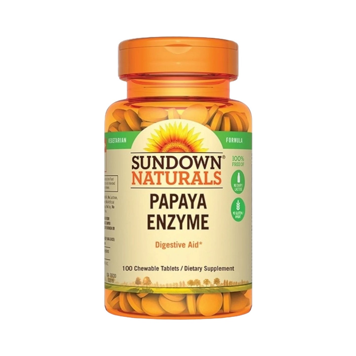 Sundown Papaya Enzyme 100 Chewable Tablet - MELIA PHARMACY - MELIA PHARMACY