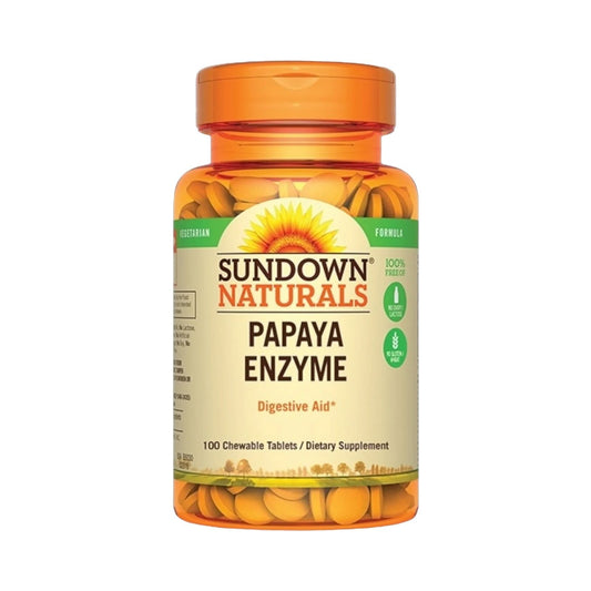 Sundown Papaya Enzyme 100 Chewable Tablet - MELIA PHARMACY - MELIA PHARMACY