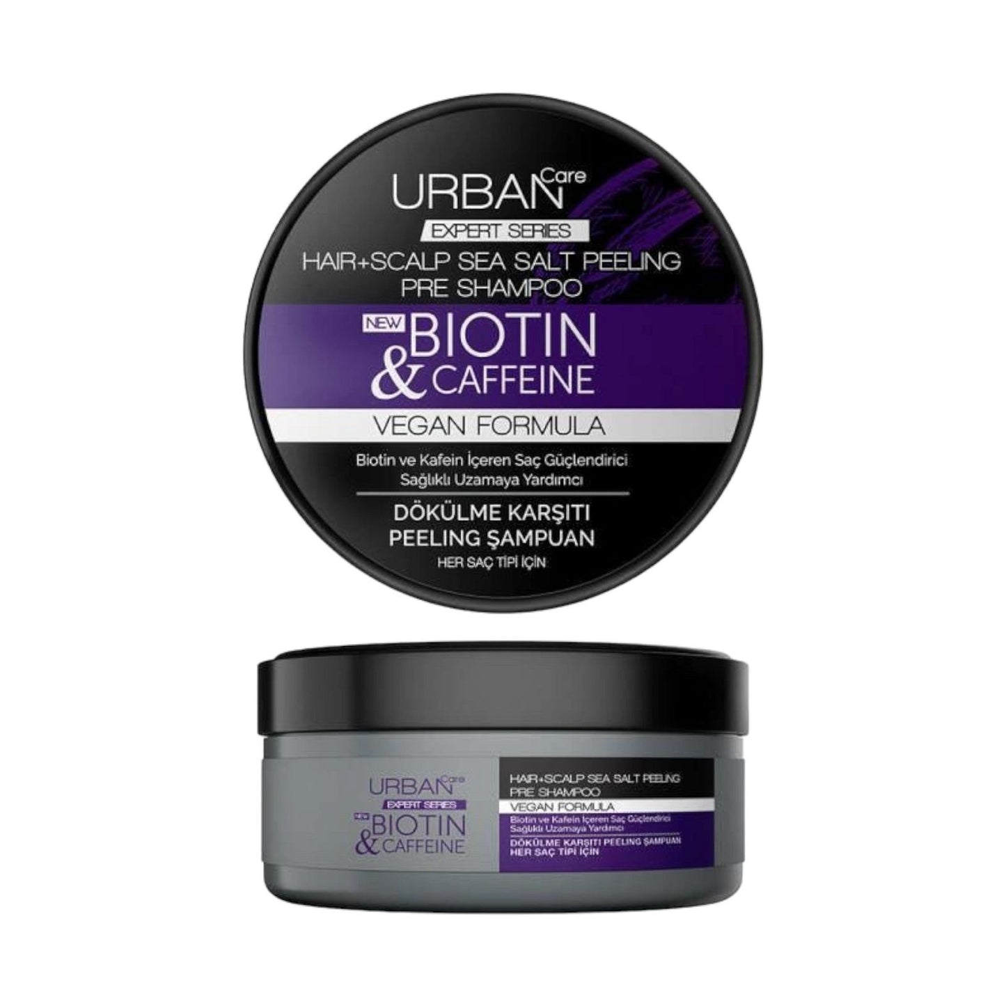 Urban Care Expert Biotin & Caffein Sea Salt Peeling Shampoo 200g - MELIA PHARMACY - MELIA PHARMACY