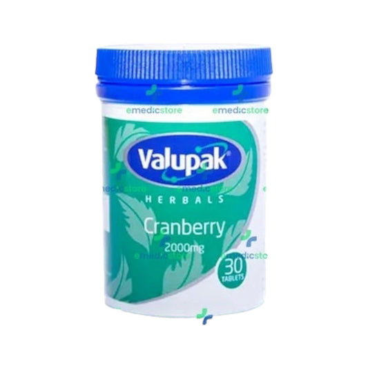 Valupak Cranberry 30 Tablet - MELIA PHARMACY - MELIA PHARMACY