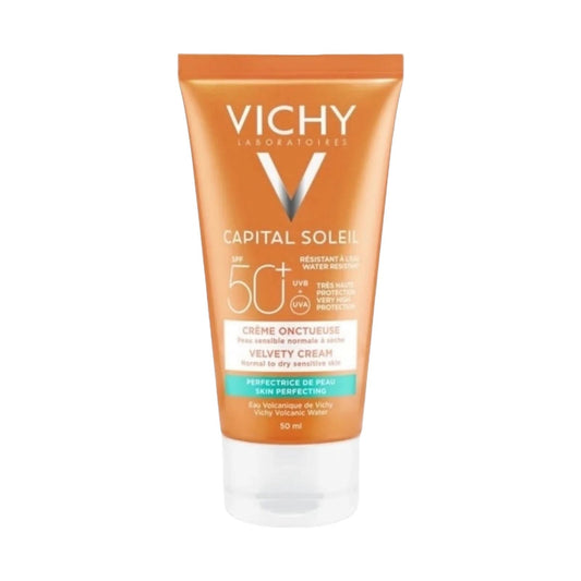 Vichy Capital Soleil Velvety Sunscreen for Normal to dry Skin SPF 50 50ml - MELIA PHARMACY - MELIA PHARMACY