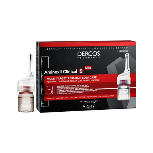 Vichy Dercos Aminexil Men Anti Hair Loss 21 Monodose - MELIA PHARMACY - MELIA PHARMACY