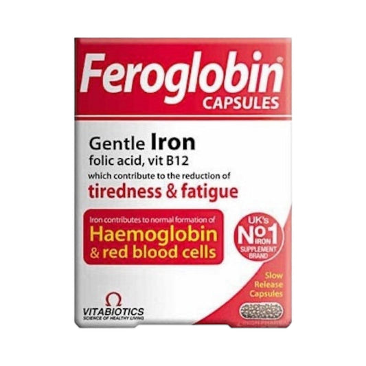 Vitabiotics Feroglobin B12, 30 Capsule - MELIA PHARMACY - MELIA PHARMACY
