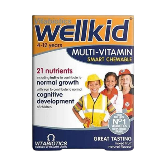 Vitabiotics Wellkid Multi-Vitamin Smart 30 Chewable Tablets - MELIA PHARMACY - MELIA PHARMACY
