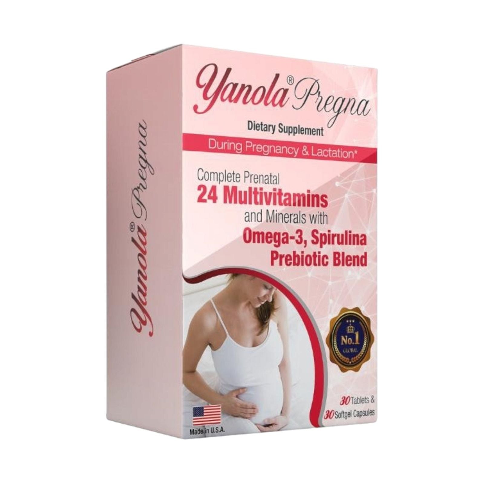 Yanola Pregna Pregnancy And Lactation Vitamins 30 Tablet - MELIA PHARMACY - MELIA PHARMACY
